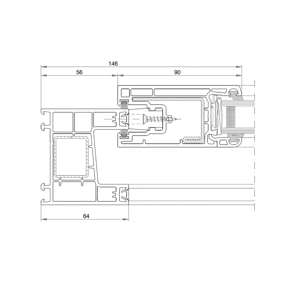 Balconera corredera exterior Veka Ekosol 70